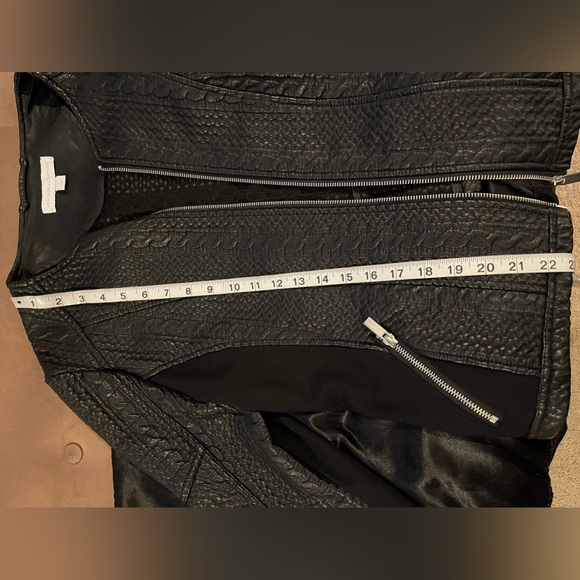 Black Leather Moto Jacket - Picture 9 of 9